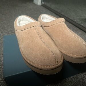 Auden Kaya Genuine Suede Clog Slippers